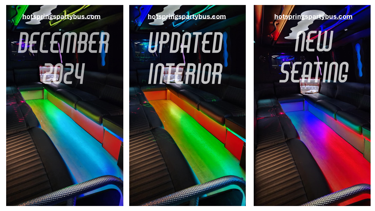 Interior of the Hot Springs Party Bus